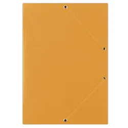 Donau Teczka z gumką karton, A4, 400gsm, 3-skrz., pomarańczowa
