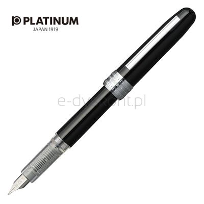 Platinum Pióro wieczne Plaisir Black, F, czarne