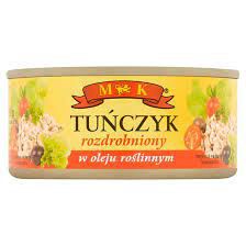 Mk Tuńczyk rozdrobniony w oleju roślinnym 170 g.