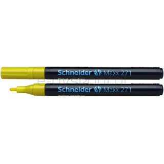 Schneider Marker olejowy Maxx 271, okrągły, 1-2mm, żółty [BIURO]