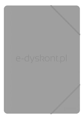 Office Products Teczka z gumką, A4, PP, 500mikr., 3-skrz., szara