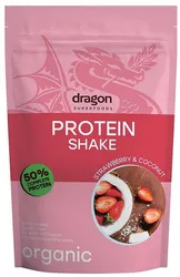 Shake proteinowy truskawka i kokos, 50% białka z amino kwasami, z erytrytolem, bezglutenowy BIO 450 g