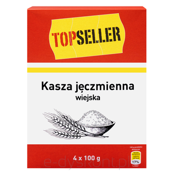Topseller Kasza Jęczmienna Wiejska Średnia 4X100 G