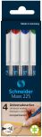 Schneider Zestaw Foliopisów Niepermanentnych Maxx 225 M, 4 Szt., W Etui, Mix Kolorów - 4