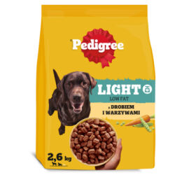 Pedigree Light sucha karma z drobiem i warzywami 2,6 kg