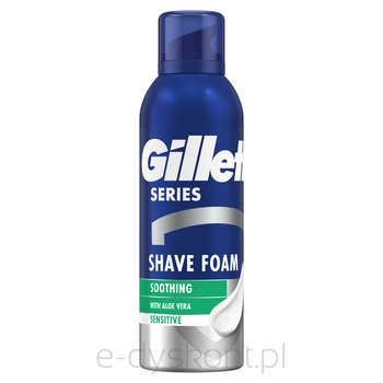 Gillette Series Łagodząca Pianka Do Golenia Z Aloesem 200 Ml