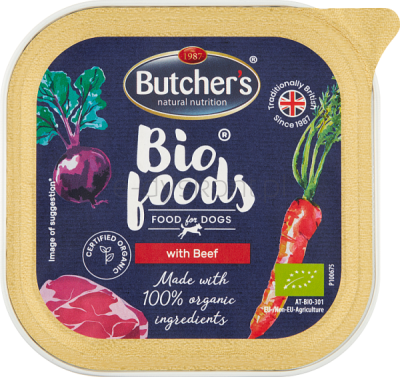 Butcher's Bio Foods Dog Z Wołowiną Pasztet 150G