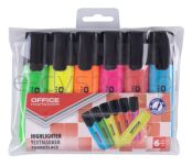 Office Products Zakreślacz Fluorescencyjny, 2-5Mm (Linia), 6Szt., Mix Kolorów  - 2