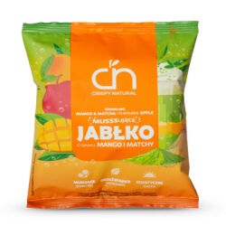 Crispy Natural Jabłko suszone o smaku mango i matchy, musujące 18g