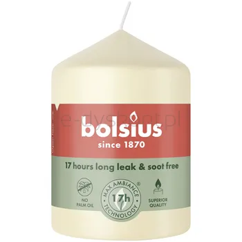 Bolsius Świeca Pieńkowa 80/58 Kremowa