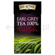 Big Active Herbata Czarna Earl Grey Pure Ceylon 25 torebek