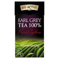 Big Active Herbata Czarna Earl Grey Pure Ceylon 25 torebek