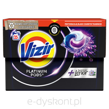 Vizir Kapsułki Do Prania Platinum Pods Black 25 Szt. 567,5G (25X22,7 G)