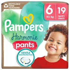 Pampers Harmonie Baby Pieluchomajtki, rozmiar 6, 19 sztuk, 15kg+