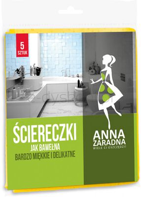 Ściereczki Jak Bawełna Anna Zaradna, 5Szt., Mix
