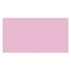 Office Products Przekładki karton, 1/3 A4, 240x105mm, 100szt., różowe