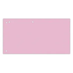 Office Products Przekładki karton, 1/3 A4, 240x105mm, 100szt., różowe