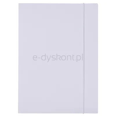 Teczka Z Gumką Office Products Budget, Karton, A4, 250Gsm, 3-Skrz., Biała