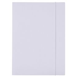 Office Products Teczka Z Gumką Budget, Karton, A4, 250Gsm, 3-Skrz., Biała