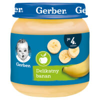 Gerber DeSerekDelikatny Banan Po 4 Miesiącu 125 G