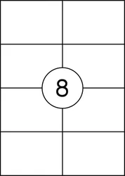 Etykiety OFFICE PRODUCTS, 105x74mm, białe, 100 ark.