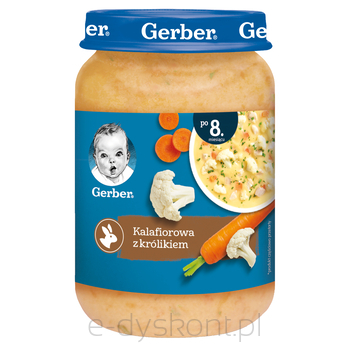 Gerber Zupka Kalafiorowa Z Królikiem Po 8 Miesiącu 190 G