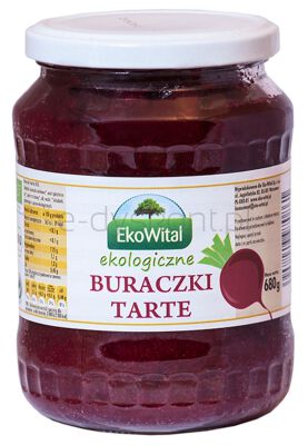 Ekowital Buraczki Tarte Bio 680 G