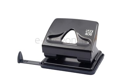SAX406 Dziurkacz dziurkuje do 30 kartek, czarny