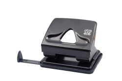 SAX406 Dziurkacz dziurkuje do 30 kartek, czarny
