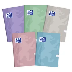 Oxford Zeszyt Touch Pastel A5 60 kartek w kratkę z marginesem