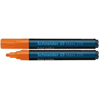 Schneider Marker olejowy Maxx 270, okrągły, 1-3mm, pomarańczowy [BIURO]