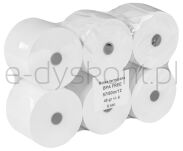 Rolki termiczne Office Products, 57mm x 80m, gr. 48 +/- 6, 6 szt., białe - 5
