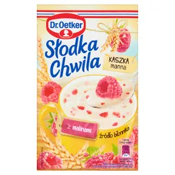 Dr.Oetker Słodka Chwila Kaszka Manna Smak Malinowy 49G