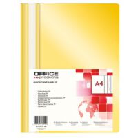 Office Products Skoroszyt, PP, A4, miękki, 100/170mikr., żółty [BIURO]