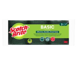 Scotch  Zmywak Kuchenny Basic, Płaski, 3 Szt., Żółto-Zielony