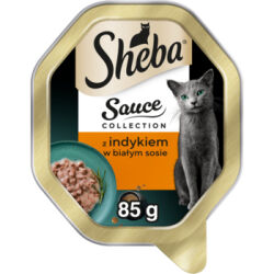Sheba Sauce collection Karma z indykiem w białym sosie 85 g