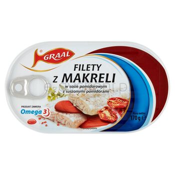Graal Filety Z Makreli W Sosie Pomidorowym Z PoSuszonymi midorami 170G