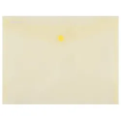 Donau Teczka kopertowa zatrzask, PP, C5, 180mikr., żółta