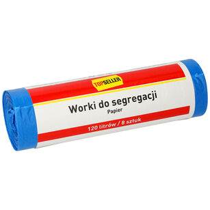 Topseller Worki Do Segregacji 120L Niebieskie 8Szt.