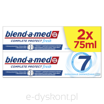 Blend-A-Med Pasta Do Zębów Complete Protect Fresh Doskonałe Odświeżanie  2X75 Ml