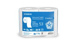 Velvet Papier Toaletowy Celulozowy Comfort, 2-Warstwowy, 486 Listków, 4Szt., Biały