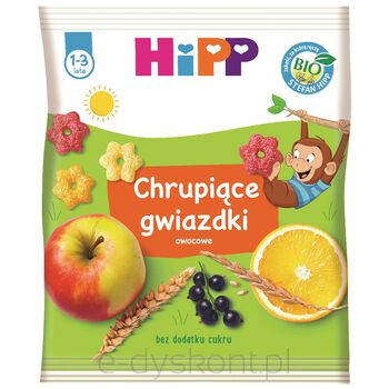 Hipp Bio Chrupiące Gwiazdki Owocowe Dla Małych Dzieci 1-3 Lata 30 G