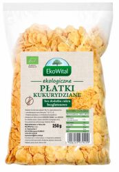 Ekowital Płatki Kukurydziane Bez Dodatku Cukru Bezgl. Bio 250 G