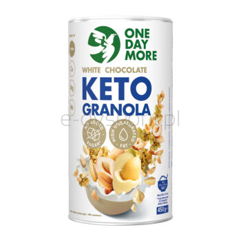 OneDayMore Granola Keto Biała Czekolada 450 g