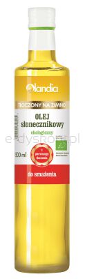 OlandiaOlej Słonecznikowy Do Smażenia  Bio 500 Ml