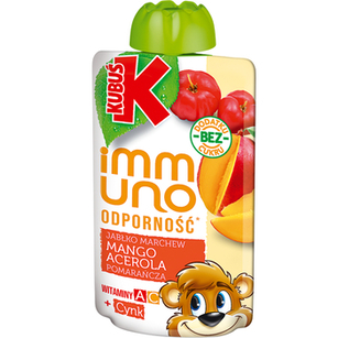 Kubuś Immuno Odporność Mus Mango Acerola 100 G