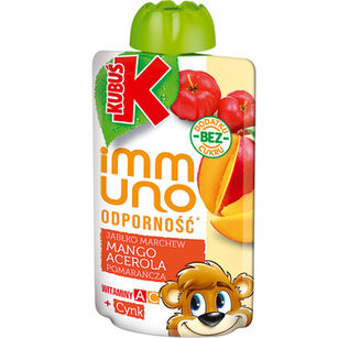 Kubuś Immuno Odporność Mus Mango Acerola 100 G