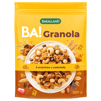 Bakalland Ba! Granola 5 Orzechów Z Czekoladą 300G 