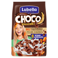 Lubella Mlekołaki Choco Muszelki Zbożowe Muszelki O Smaku Czekoladowym 250 G