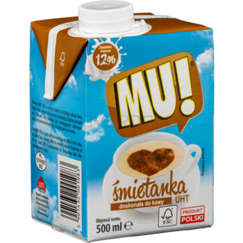 Śmietanka UHT 12% MU! 500ml Wart Milk